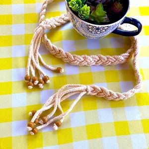 Macrame belt